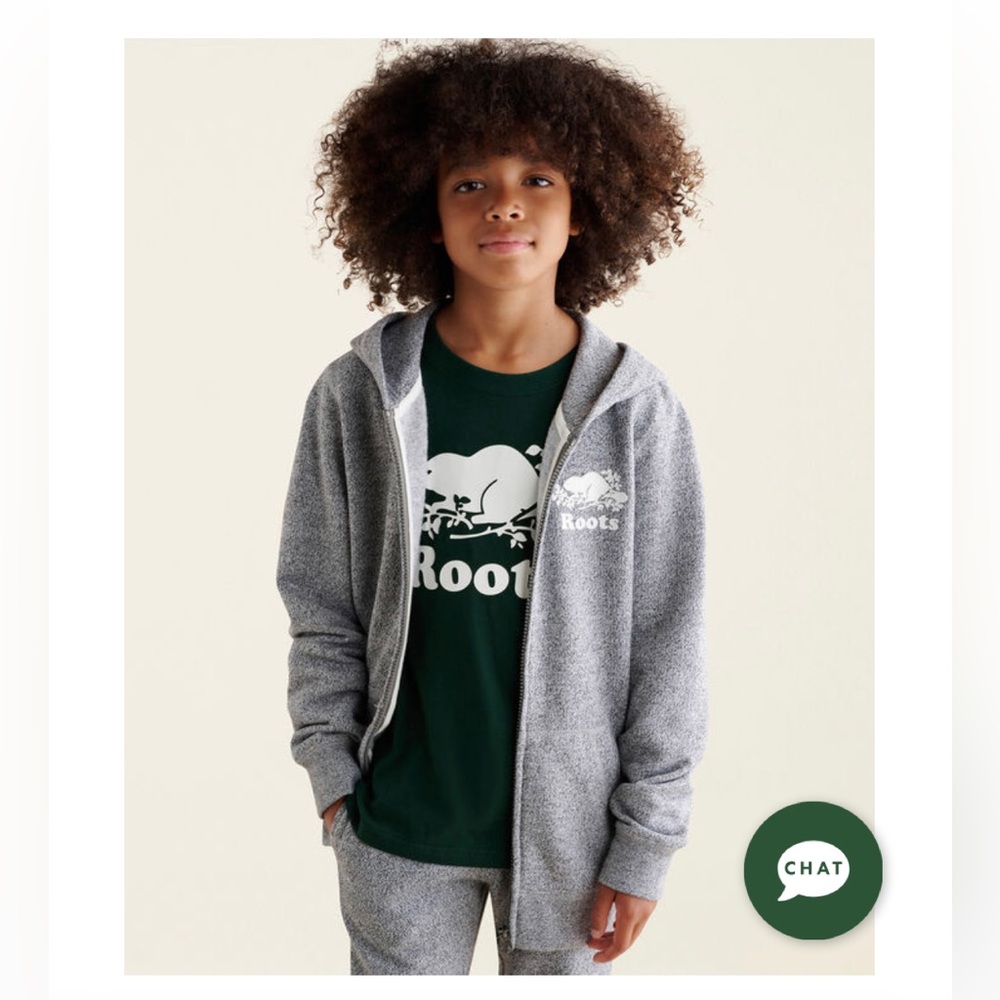 Kids Roots full zip hoodie